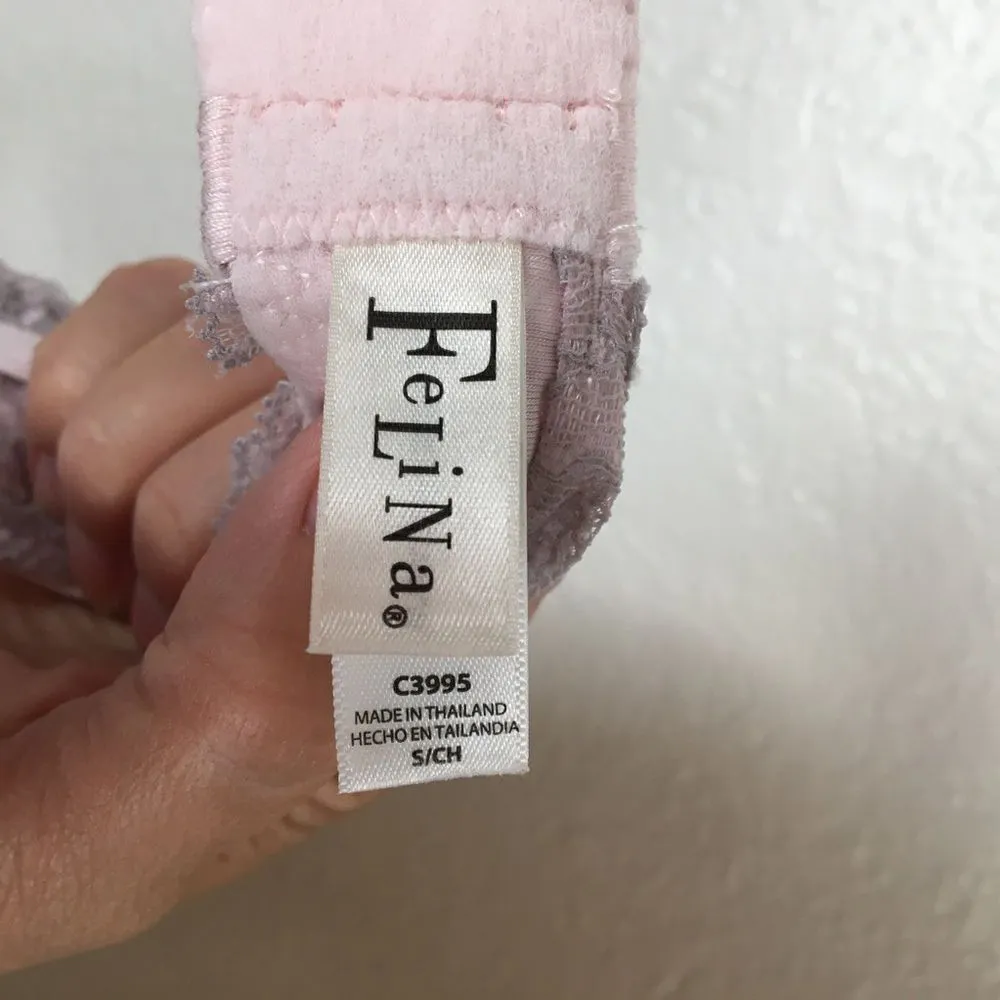 Felina keyhole racer back bra S Purple - Image 5