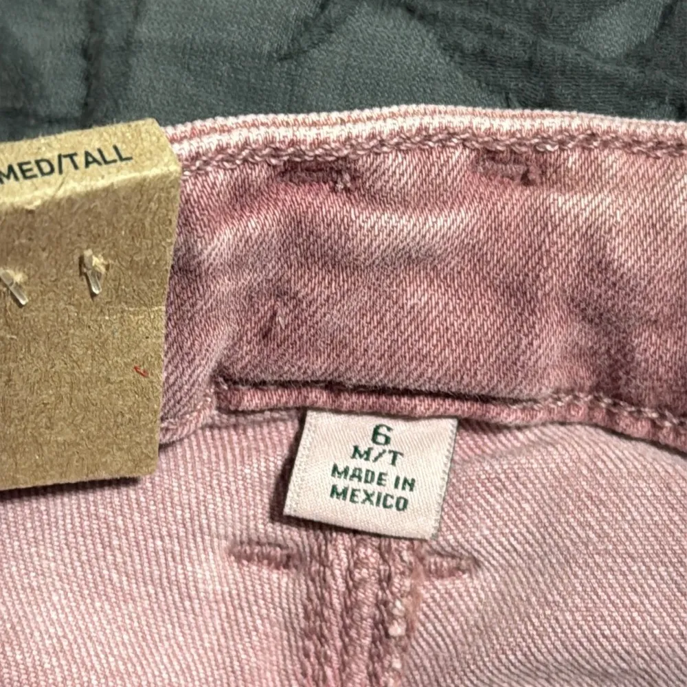 L.L. BEAN women’s 6 med/tall BeanFlex slim leg high rise jeans rose shadow new Pink - Image 10