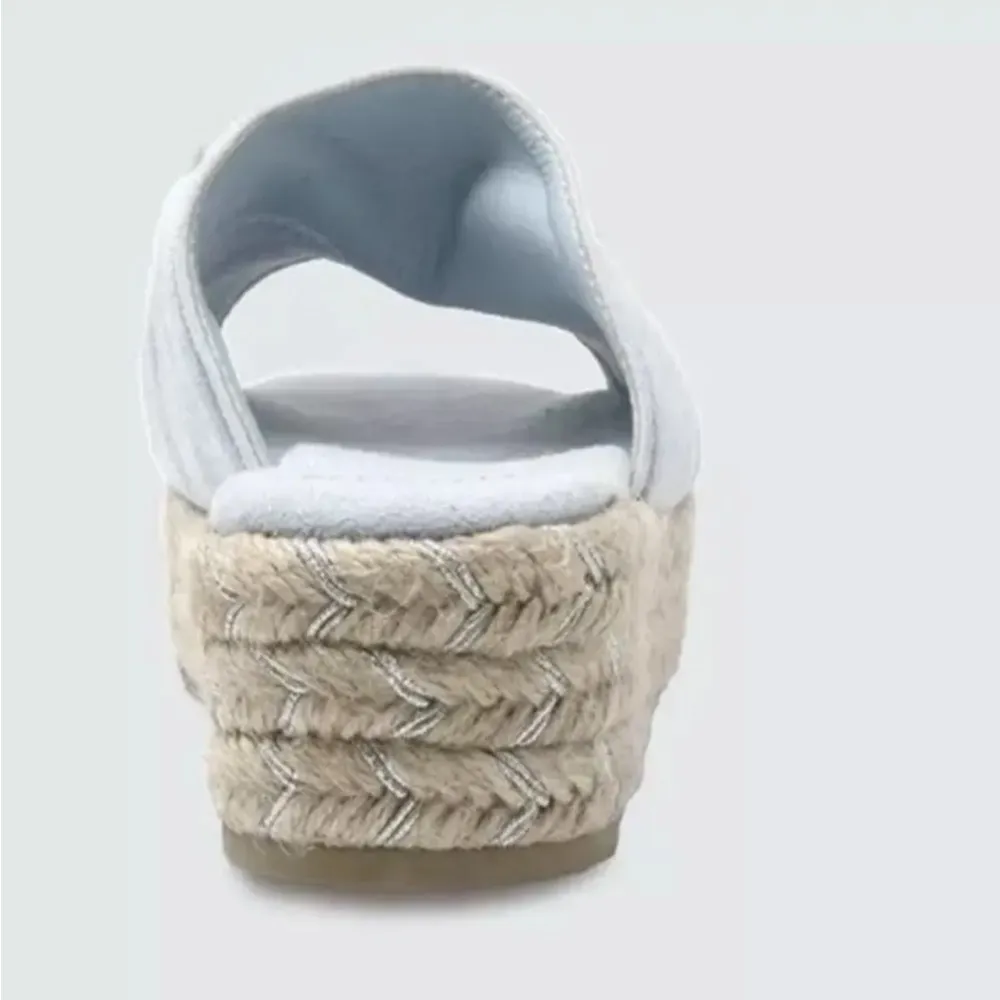 Nalho Women's Sai Vegan Suede Yoga Mat Espadrilles Platform Sandals Size 8 Blue - Image 4