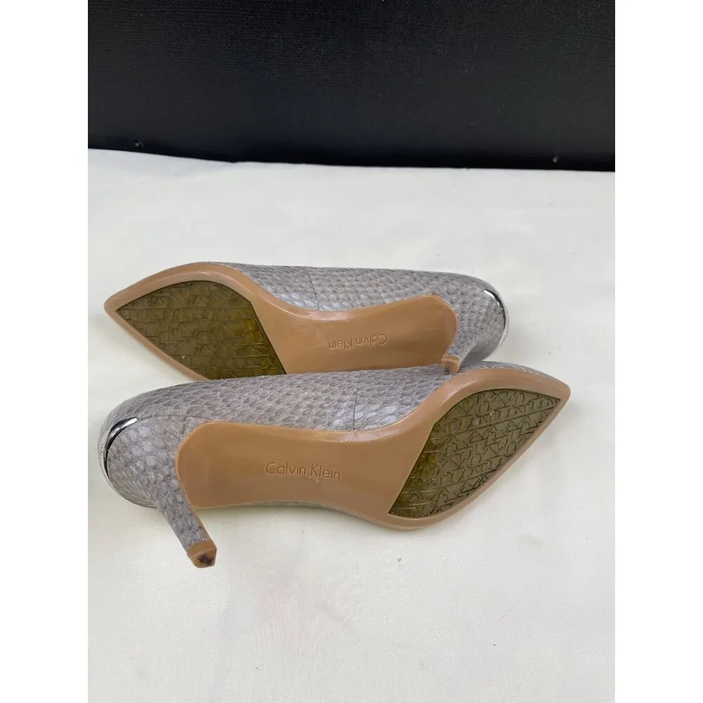 Calvin Klein Women's Gray Shoes/ Heels 3.25" Size 8 SKU 4939 - Image 6