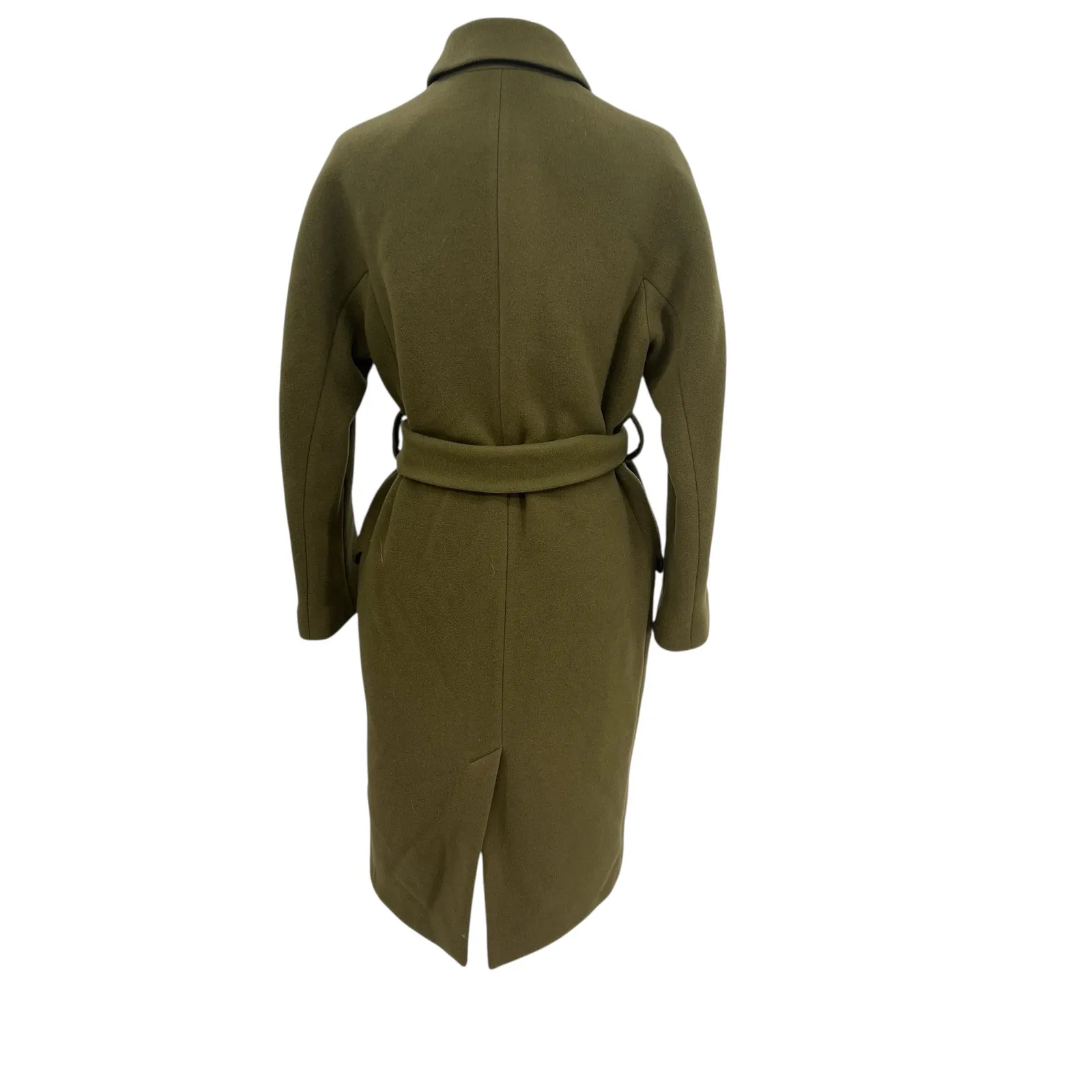 Whistles Alicia Belted Coat Jacket Double Breasted Button Green Size‎ US 4 - Image 10