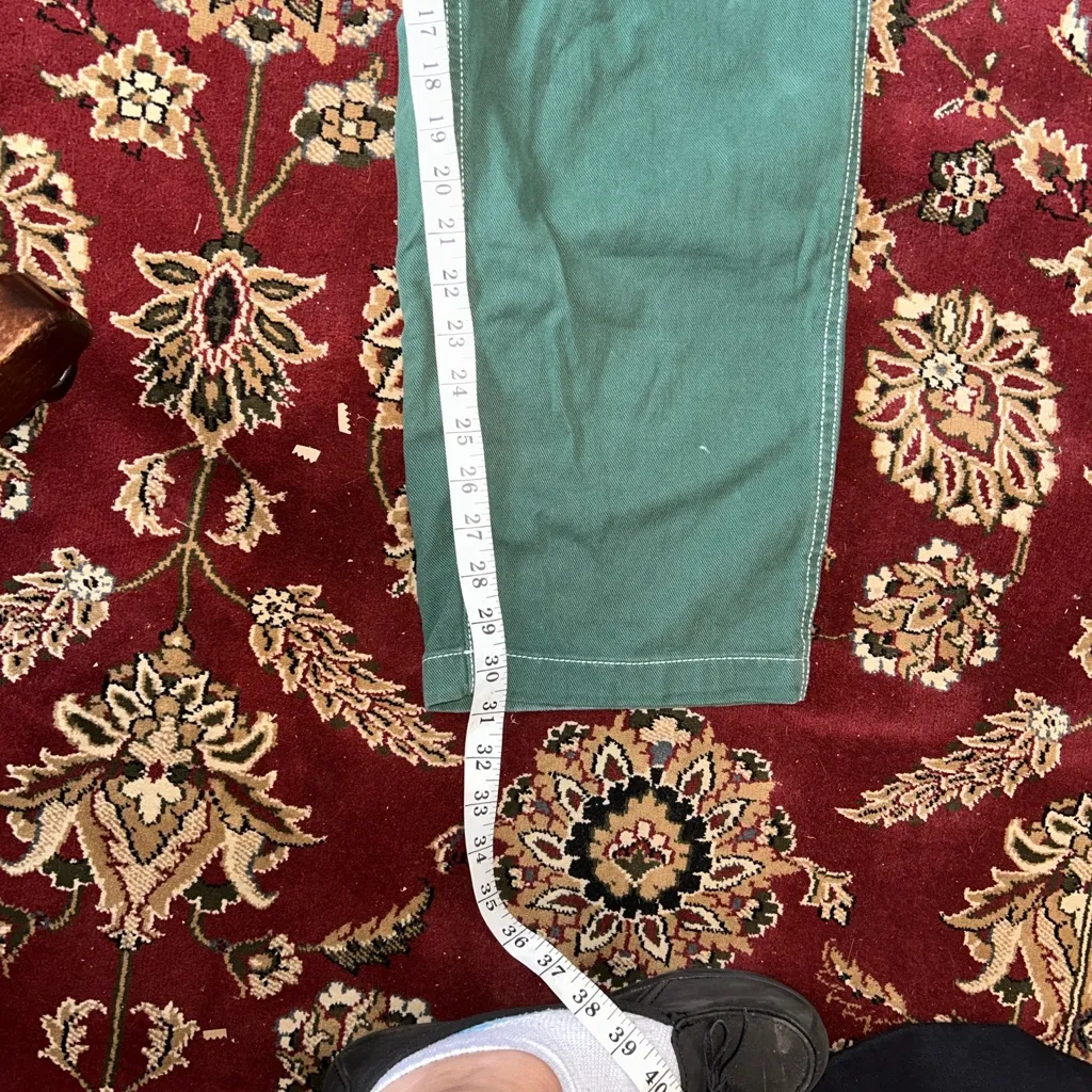 Garage Dani Carpenter Pants Forest Green Cotton Cargo juniors sz 3 relaxed fit‎ - Image 11