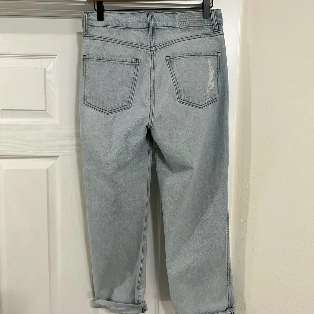 Revice Ex Boyfriend Light Wash High Waist Distressed Straight Leg Jeans Size 28 - Image 58