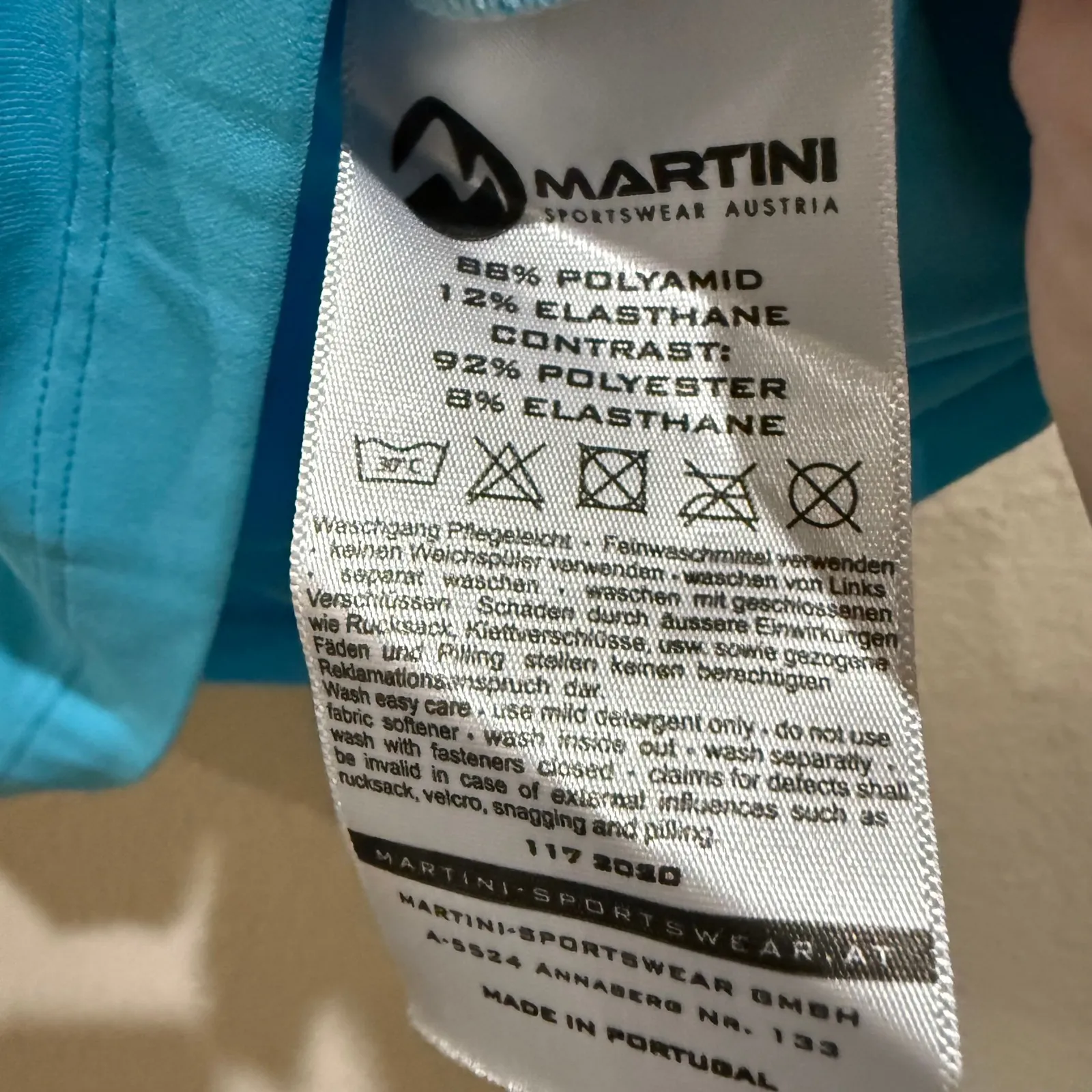 Martini Sportswear Austria Womens Blue White Short Sleeve TShirt Small Athletic - Image 3