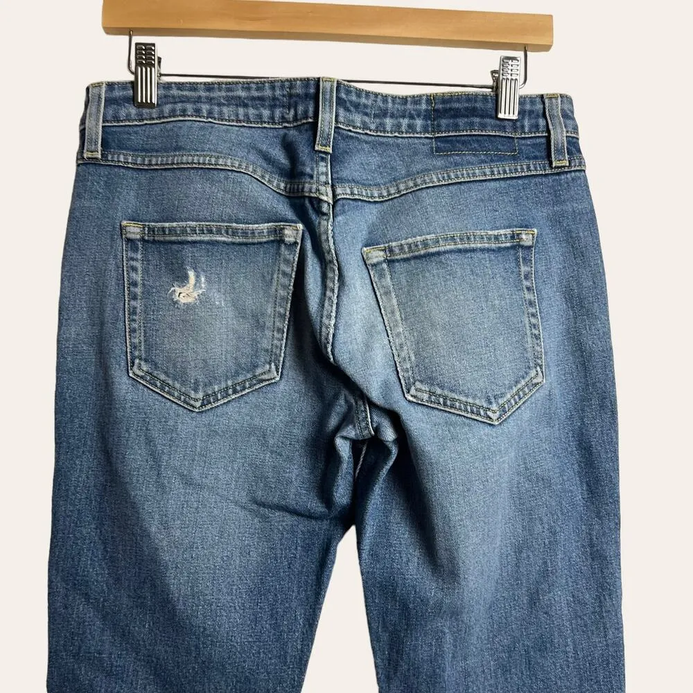 AMO Tomboy Boyfriend Denim Blue Jeans in Dive Bar Size 25 - Image 6