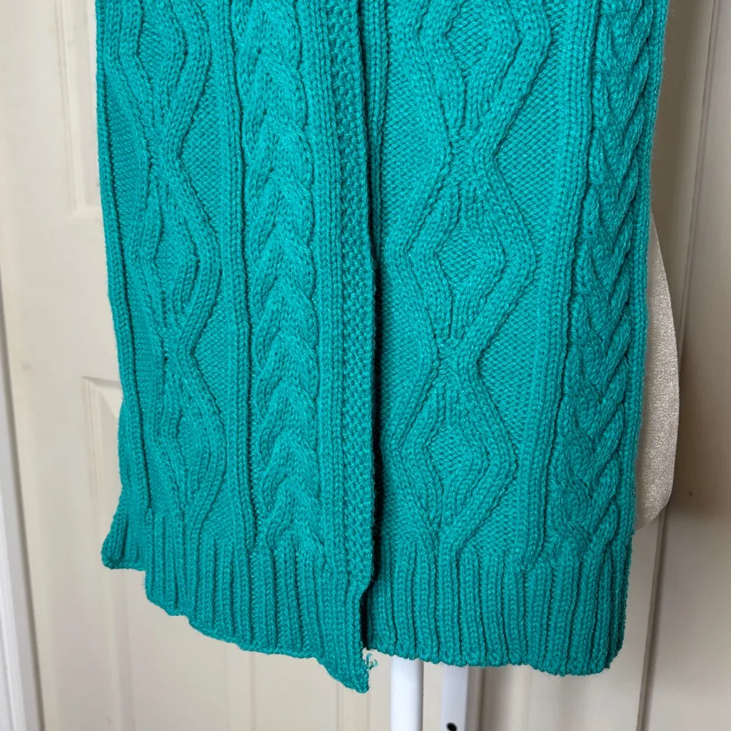 Scarf Teal Green Blue A34 - Image 5