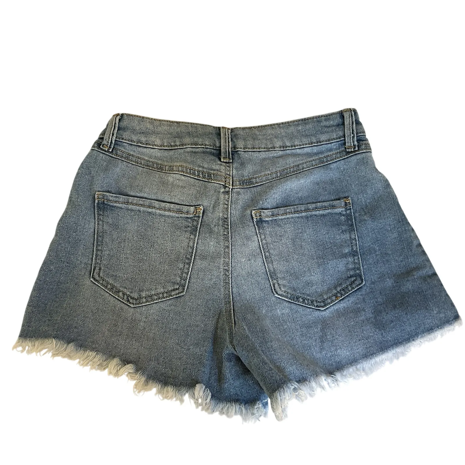By Rewash Super High Rise Jean Shorts Women’s Size 3/26 Distressed Cutoff Denim - Image 2