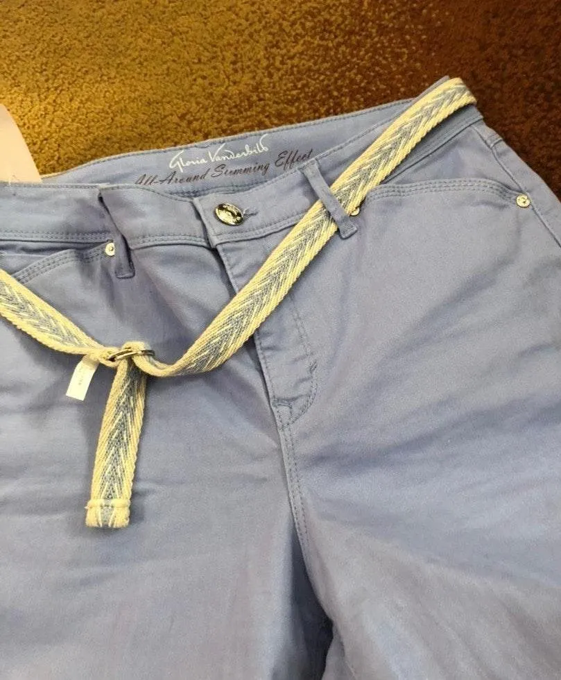 Light lavender Capri pants never worn with belt  - Image 3