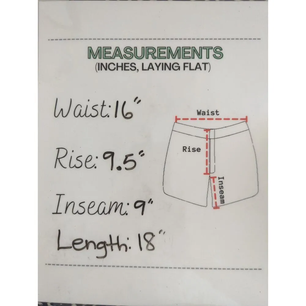 Mario Serrani Italy Tummy Control Comfort Stretch Shorts Black White Size 10 NWT - Image 7