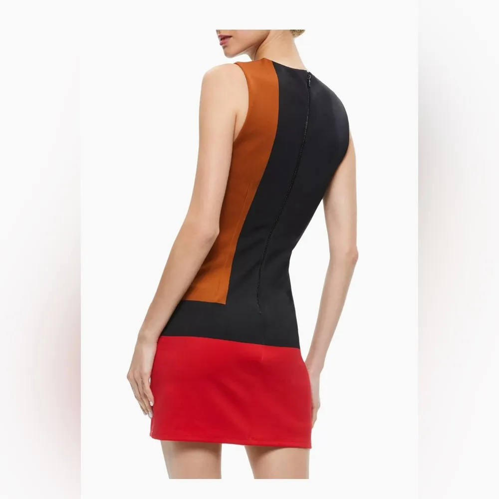 Alice + Olivia Wynell Colorblocked Minidress, Size 0, $295 - Image 3
