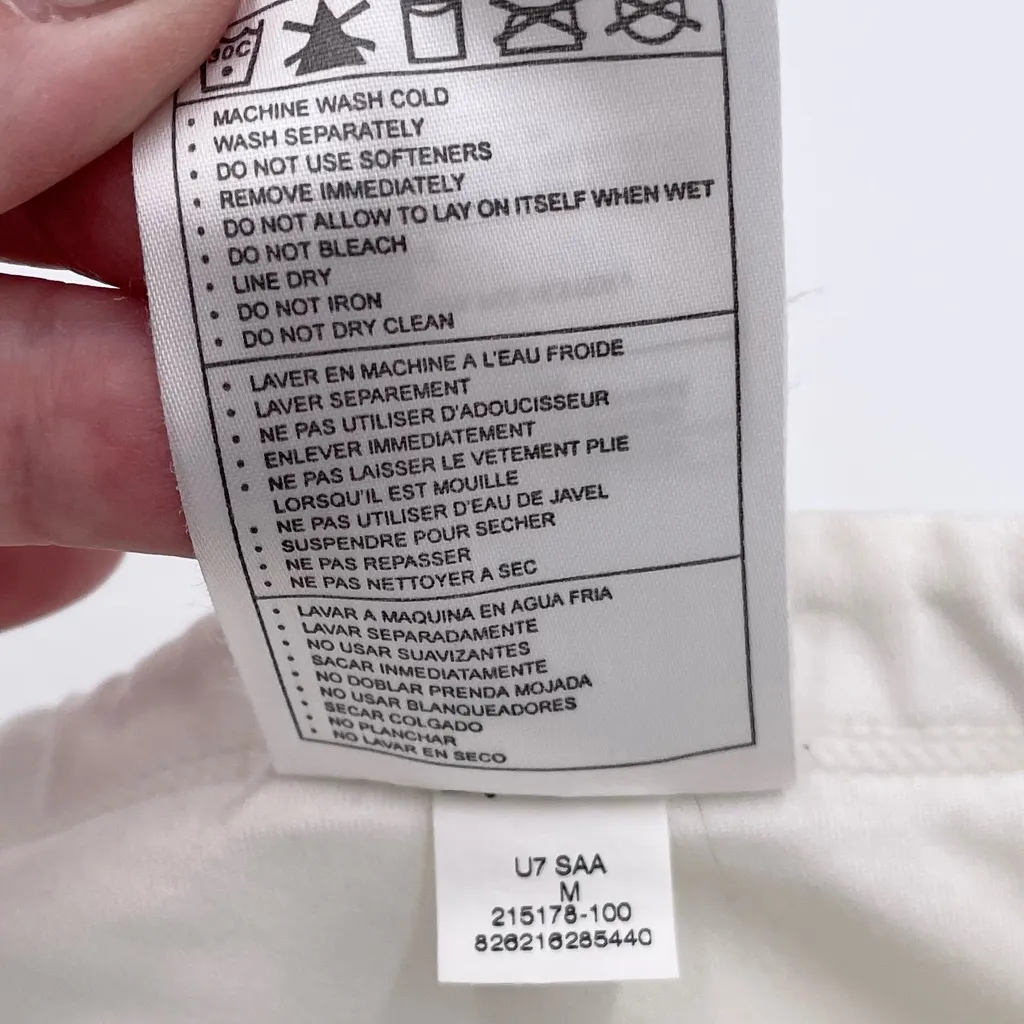 Nike Fit Dry Women's Tennis Skort Athletic Skirt Size Medium White Swish Logo - Image 4