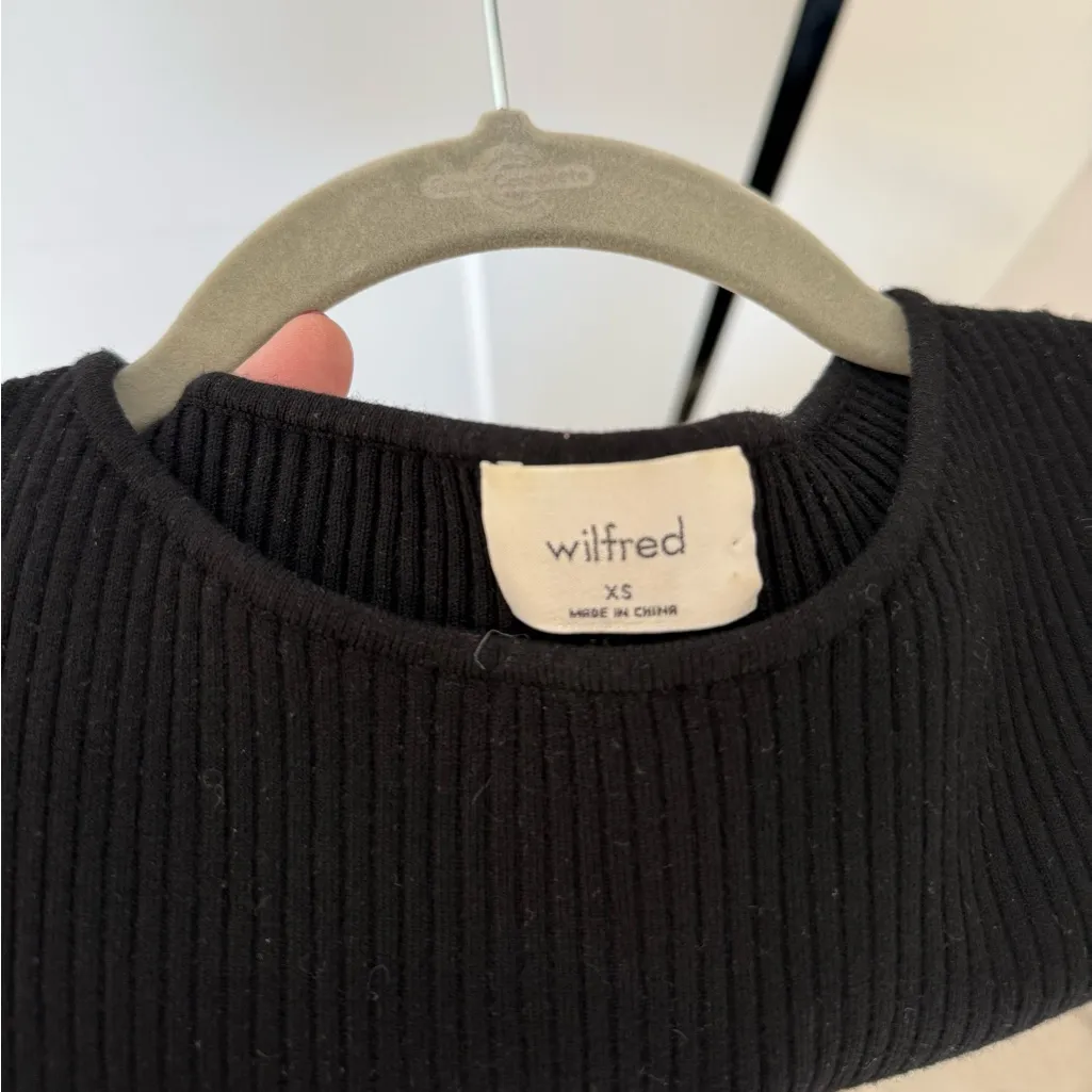 Aritzia black mini dress with cutout - Image 2