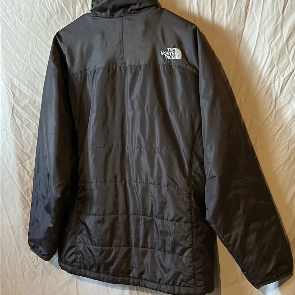 The North Face brown Puffer Jacket with Quilted Design - Image 3