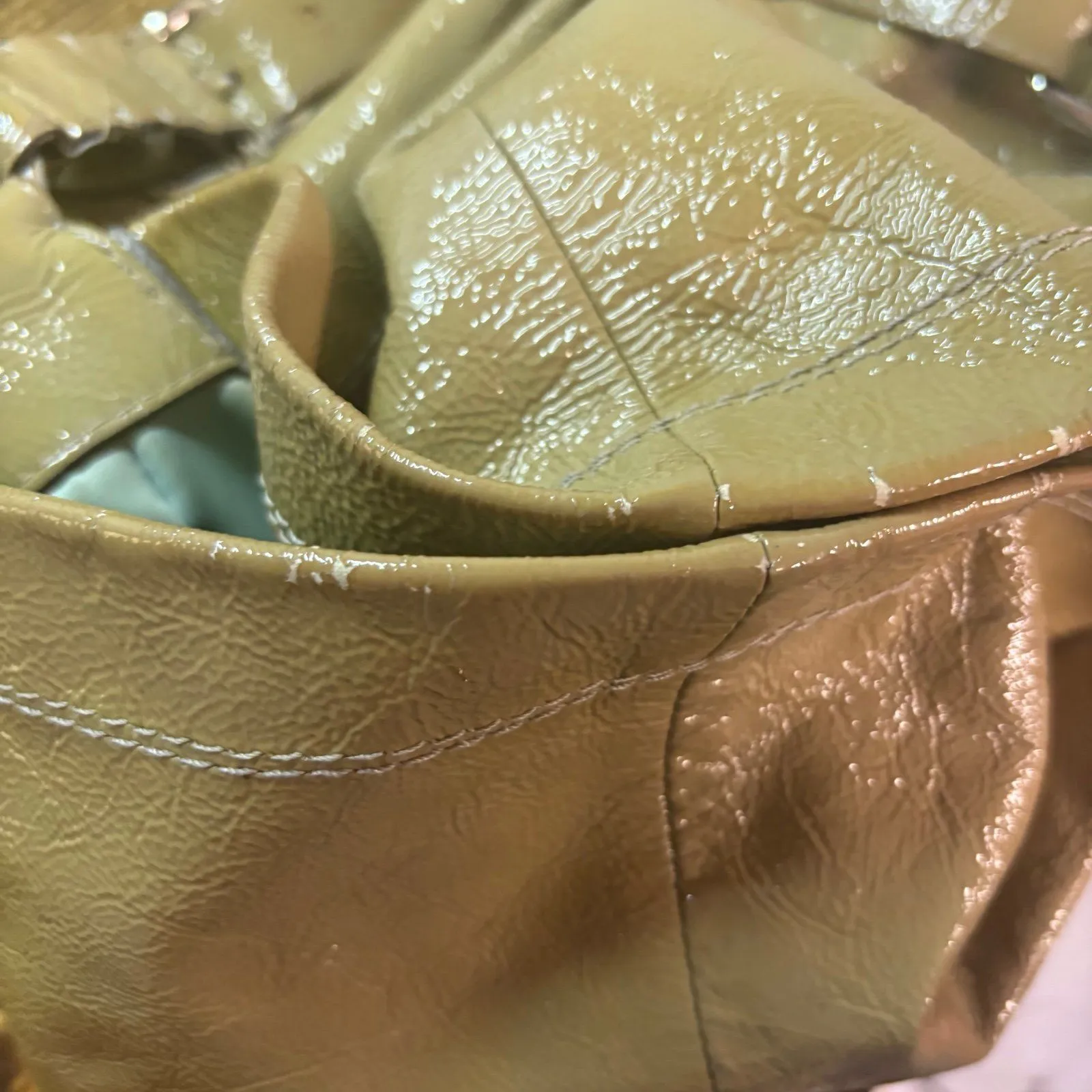 Coach Peyton Green Patent Shoulder Bag‎ - Image 2