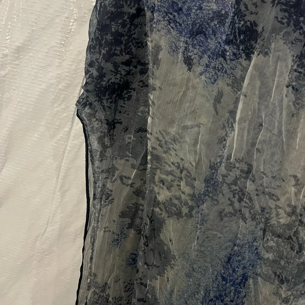 IMPROVD Exclusively For Intermix Blue Slit Midi Skirt Size Small - Image 6