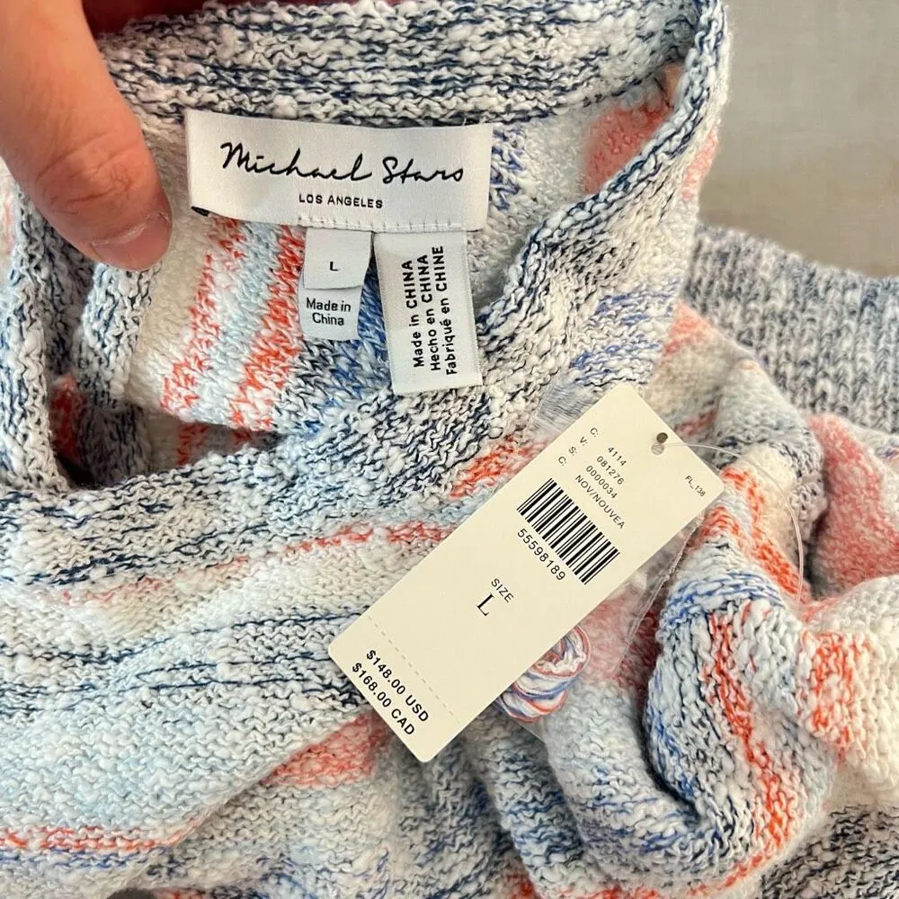 Michael Stars NWT Textured Open-Back Sweater Top size large - Image 11