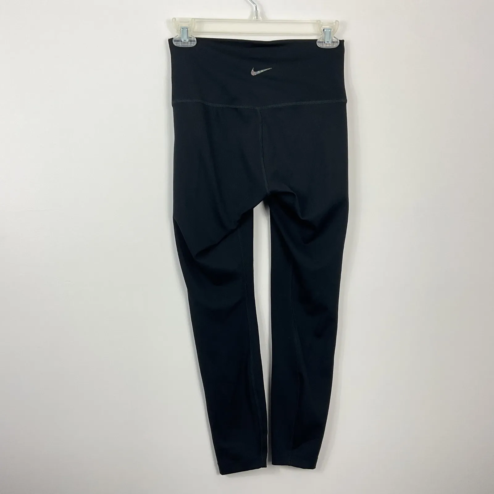 Nike Yoga Dri-FIT Medium Black High-Waisted Leggings Women's Workout Pants - Image 2