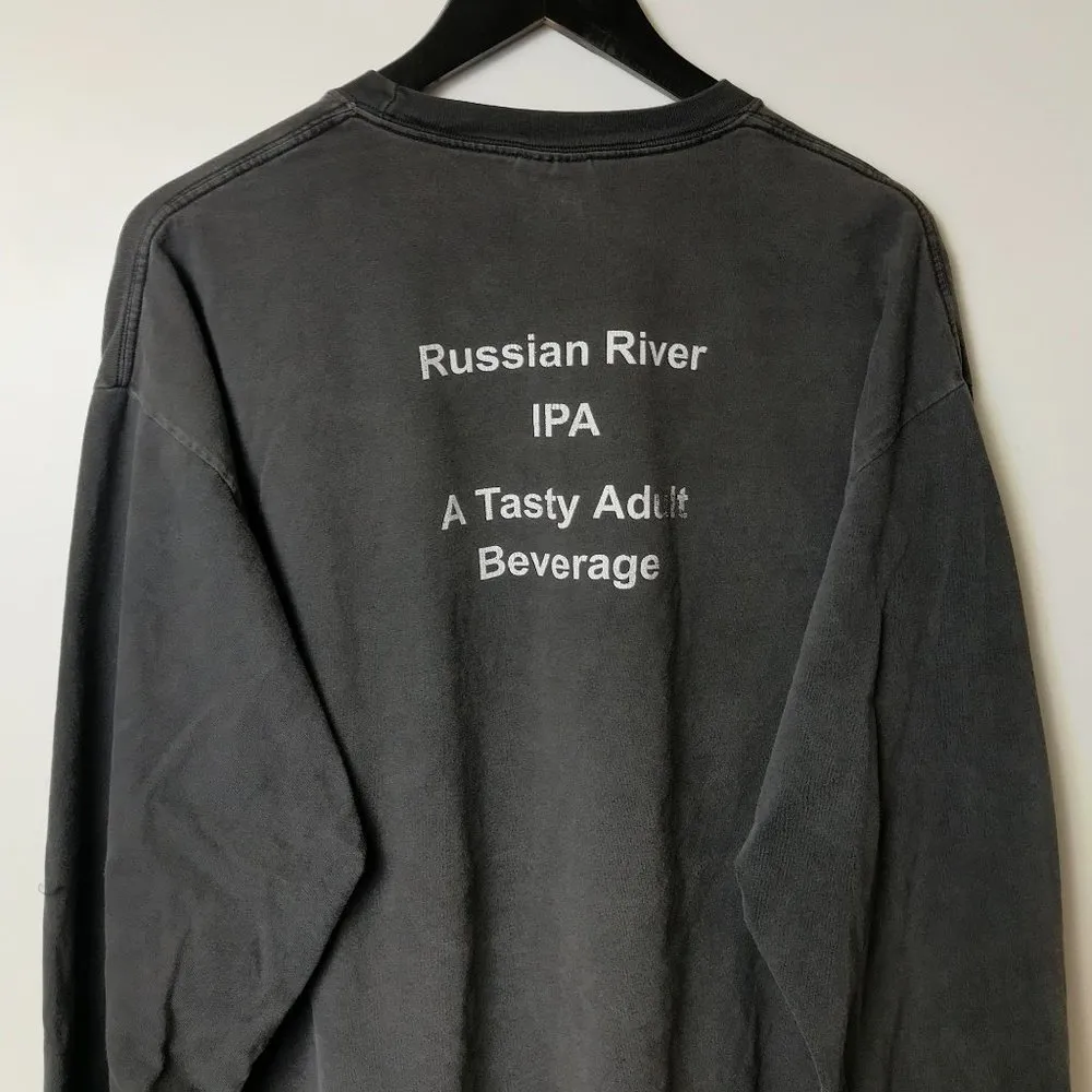 Vintage Russian River Tasty Adult Beverage T Shirt Forest Double Sided Size XL - Image 9