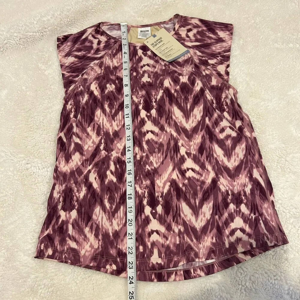 Duluth Trading NWT Women's Size 10 Suit Up Swim Top Built In Bra Cap Sleeve Pink - Image 4