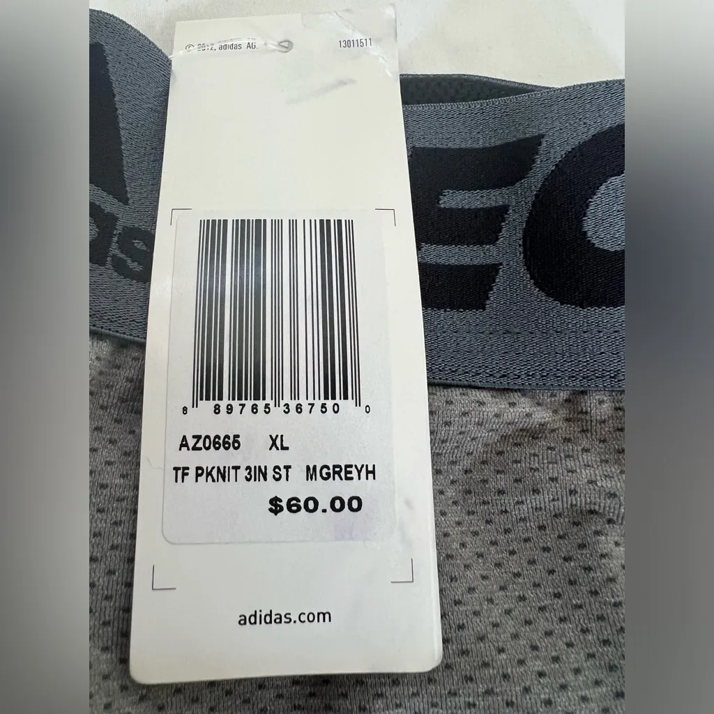 Adidas Techfit 3" Knit Athletic Running Gym Shorts AZ0665 Gray XL Womens NWT $60 - Image 12