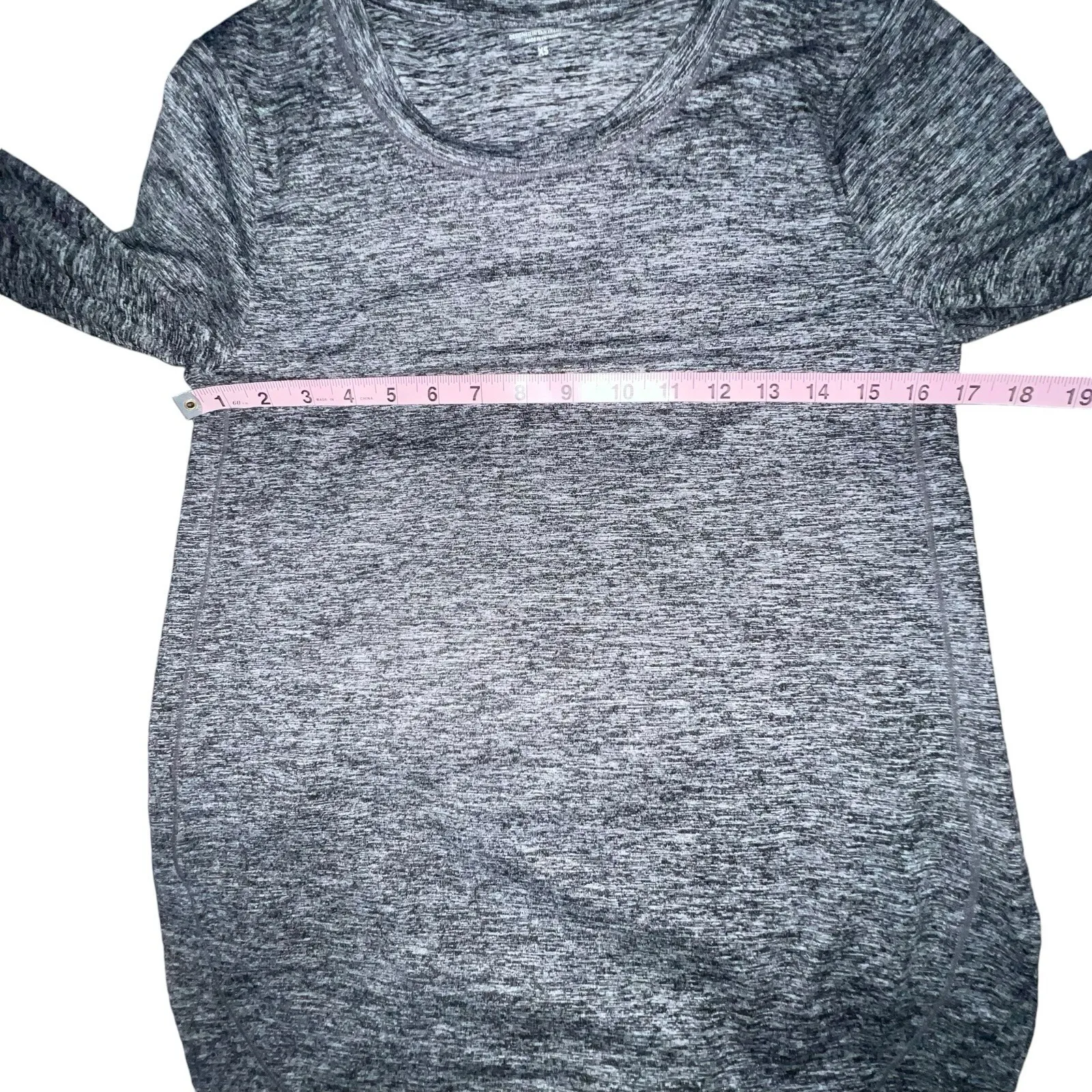 Athleta‎ Uptempo Shirt Long Sleeves Thumb Holes 382880-00 Heathered Gray Size XS - Image 7