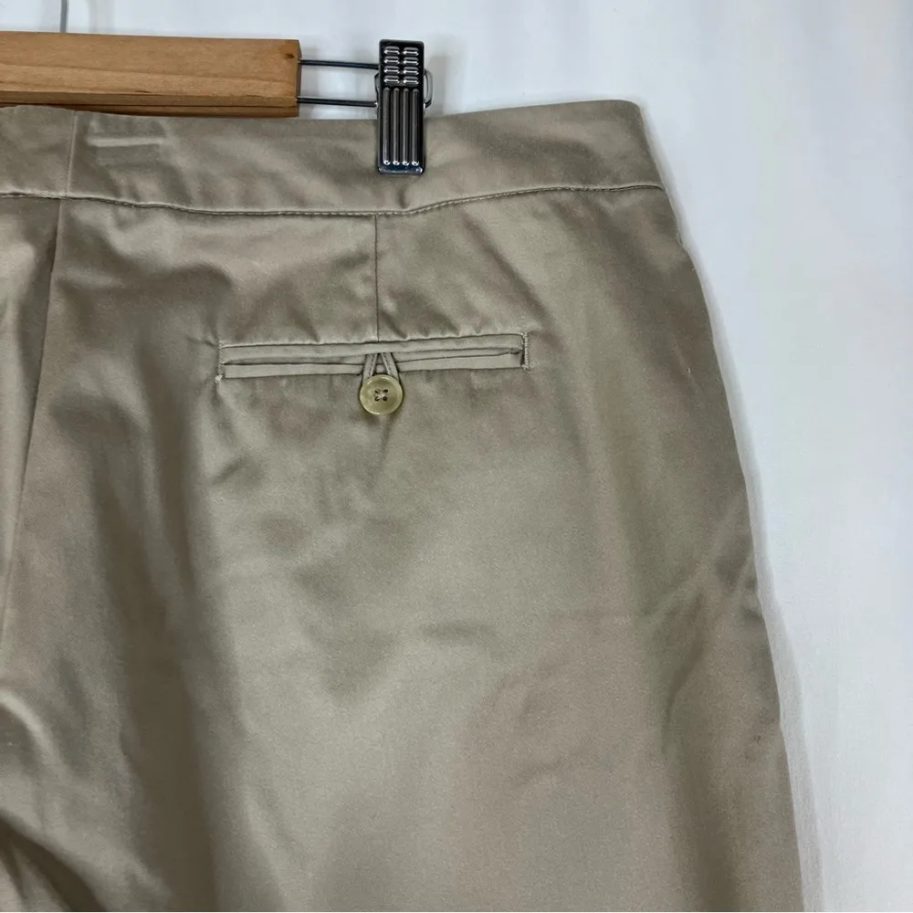 Worthington | Tan Chino Stretch Straight Leg Cotton Blend Capri Pants 12 - Image 5