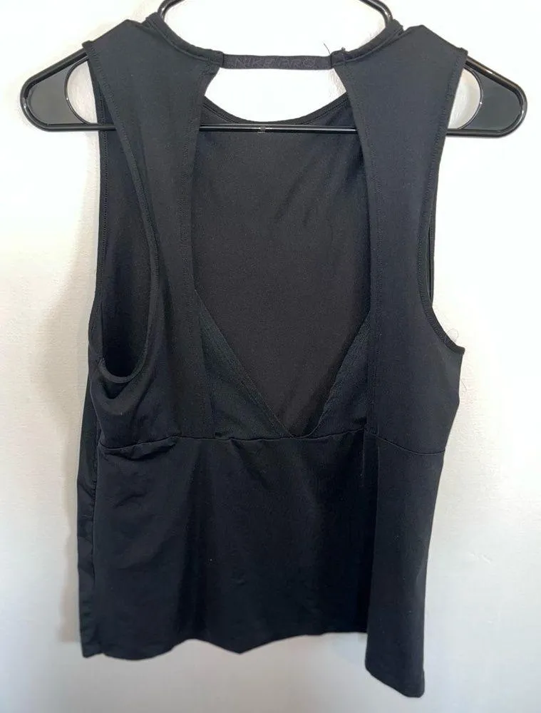 Pro Black Dri Fit Open Back Tank - Image 3