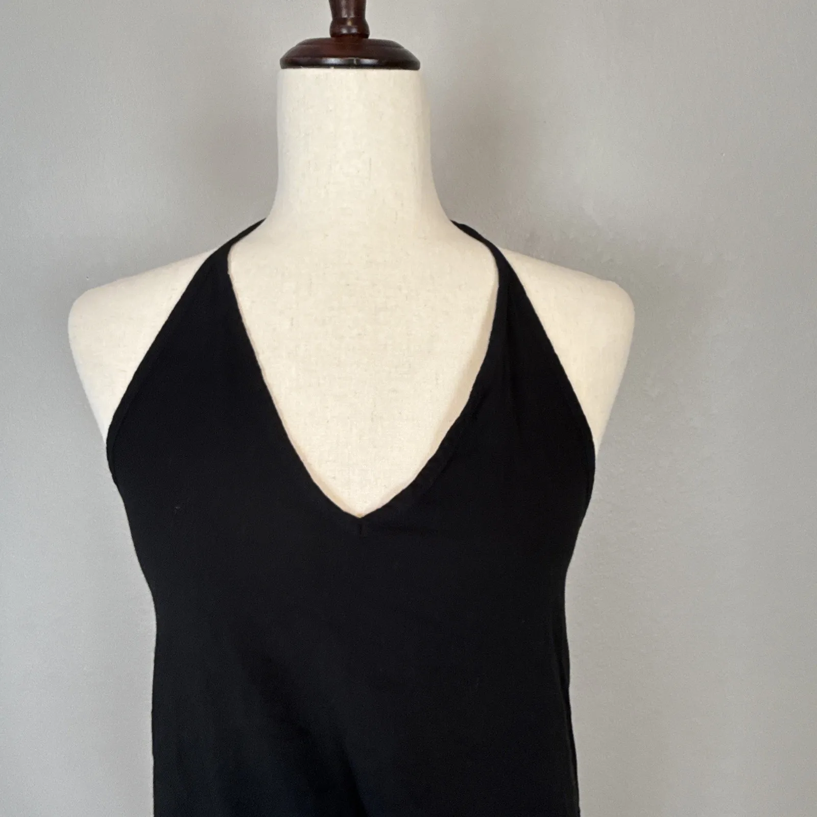 Buddha Pants Catsuit Jumpsuit Size XS Black Cotton Relax Drop Crotch Yoga Boho - Image 3