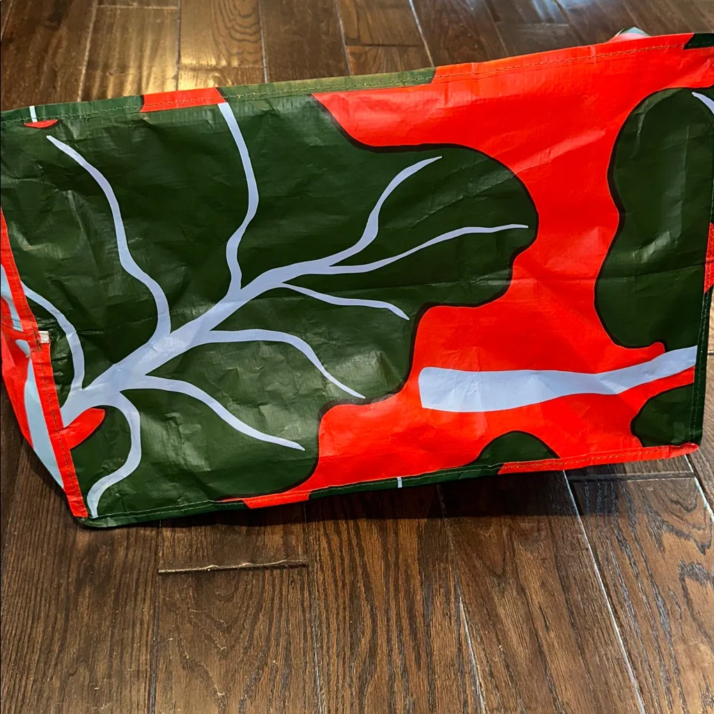 IKEA limited edition Marimekko Bastua Red and Green Designer large Tote bag - Image 6