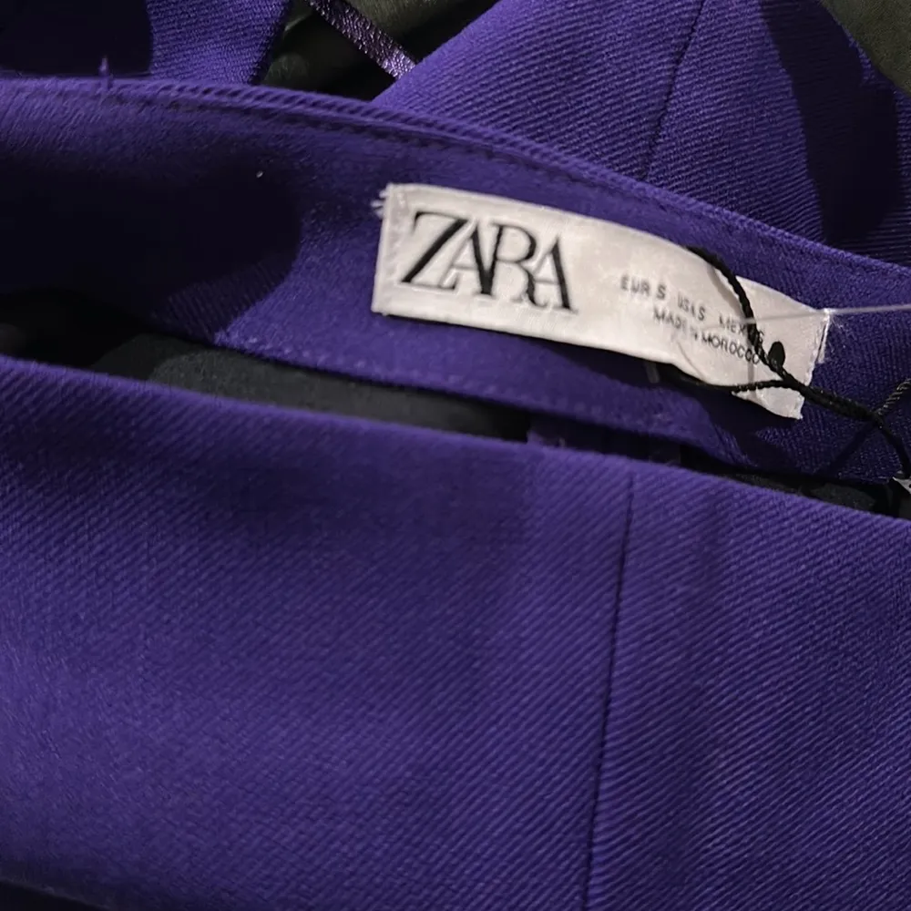 NWT ZARA CROPPED TOP PURPLE BLOGGERS FAV LONG SLEEVE - Image 9