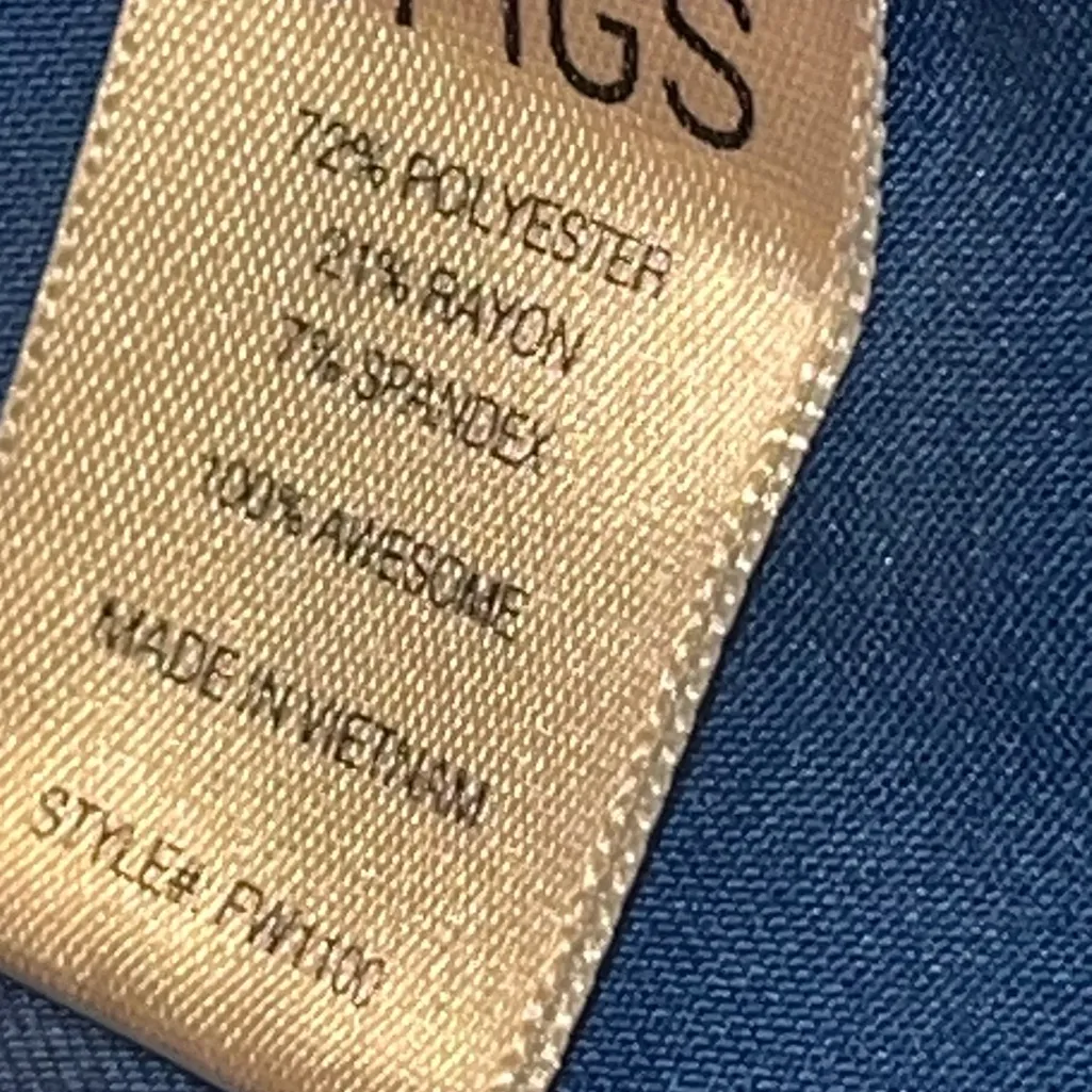 Figs Royal Blue Casma Scrub Top S - Image 9