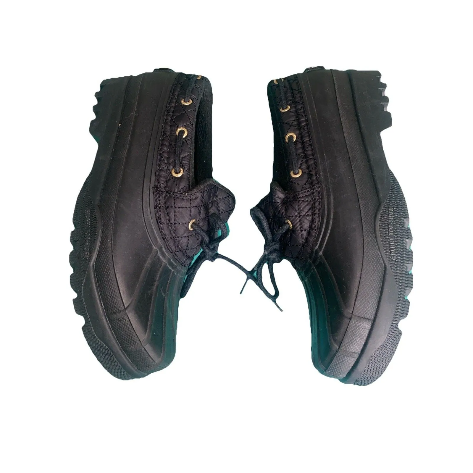 Sperry Top Siders Womens Size 8M Waterproof Rubber Duck Boots Shoes Black - Image 4