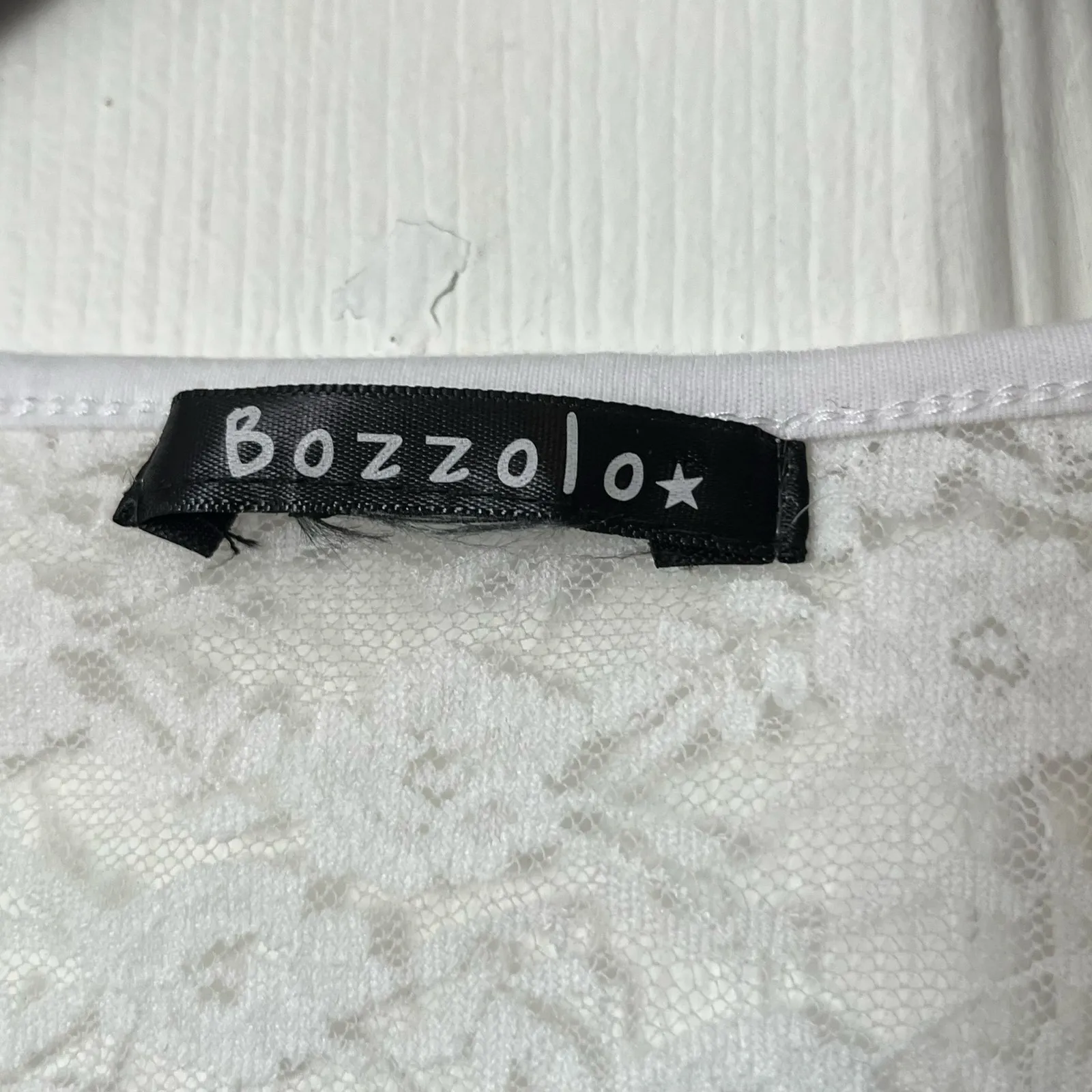 Bozzolo Lace-Sleeve Top - Size UNKNOWN - Image 2