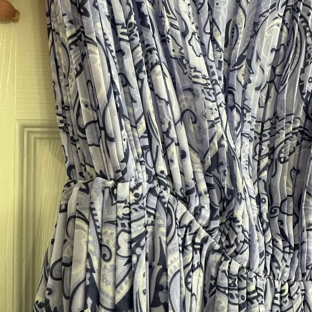 J. McLaughlin Saddle Paisley Silk Sleeveless Dress Size XS - Image 8