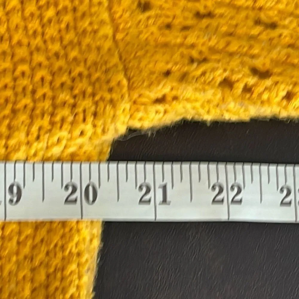 RD Style Womens Pullover Sweater Acrylic Blend Turtleneck Knit Yellow Size XS - Image 10