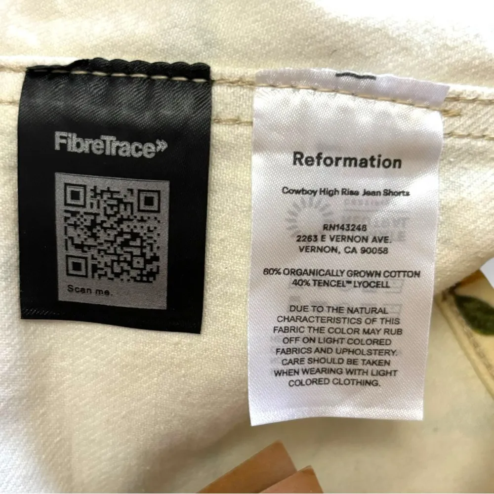 NWT Reformation Chrissy Denim 2pcs Set Limoncello - Size 12 - Image 7