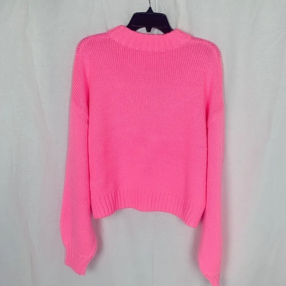 The Fifth Label Skyway Knit Pullover Sweater Pink - Image 9