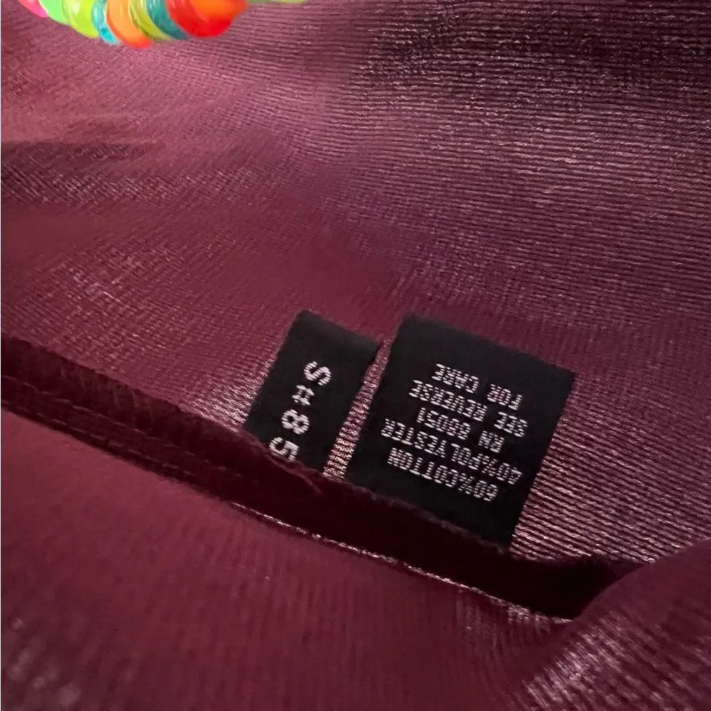 Tri Mountain outdoor women’s short sleeve button up hiking work size XL burgundy Red - Image 6