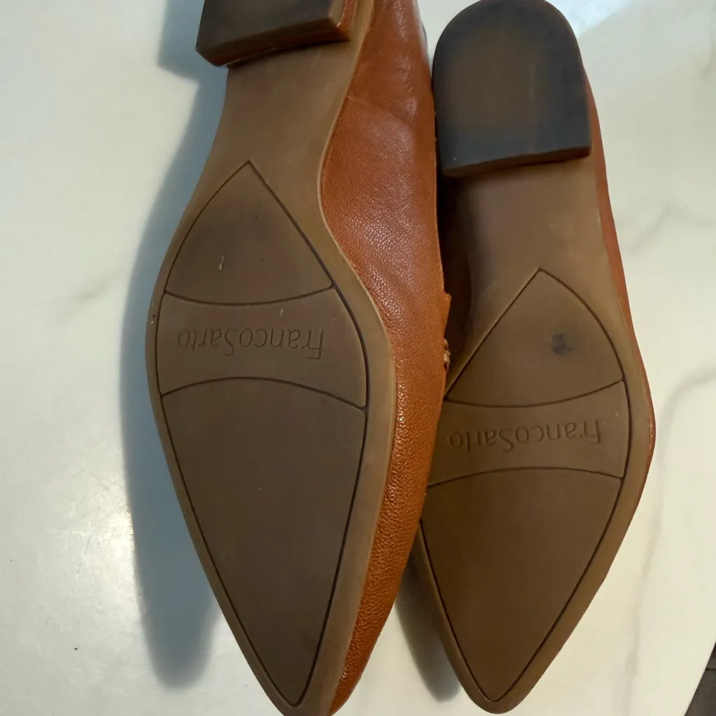 Franco Sarto Women's Tan Leather Loafers - Image 8
