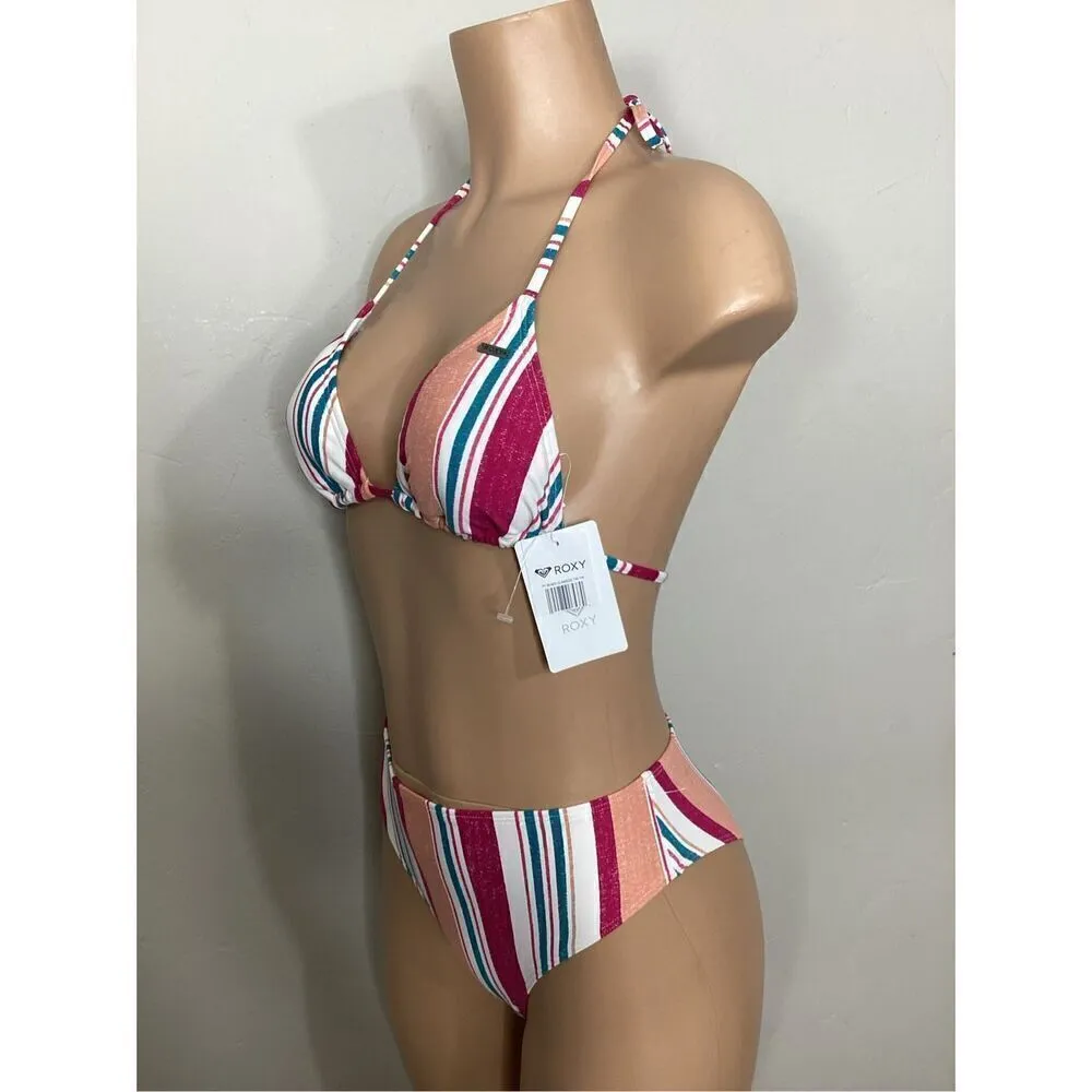 New. ROXY stripe bikini set. M-top/S-bottom.  . Retails $119 - Image 7