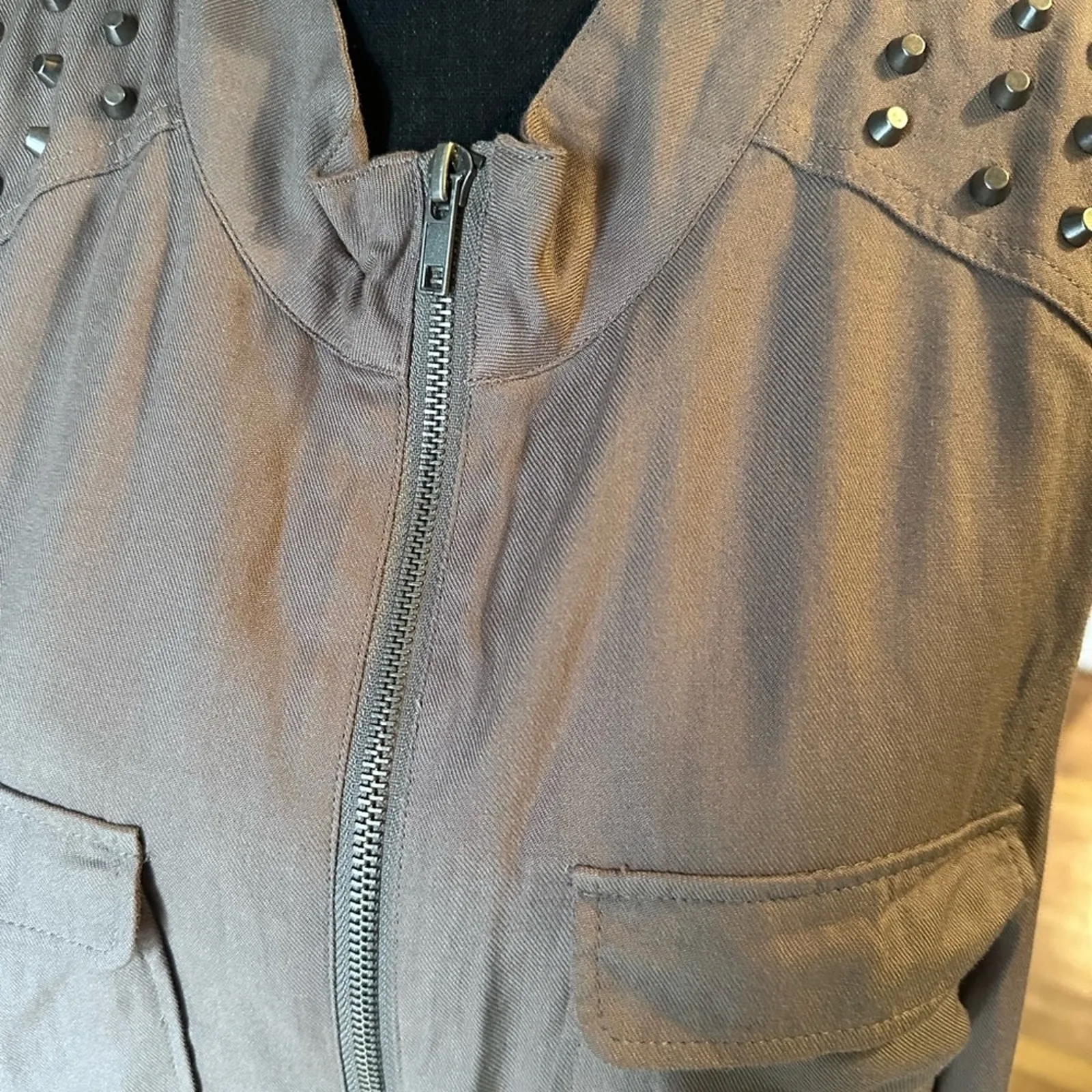 Torrid Studded Sleeveless Jacket – Edgy Chic, Plus-Size Power Style - Image 4