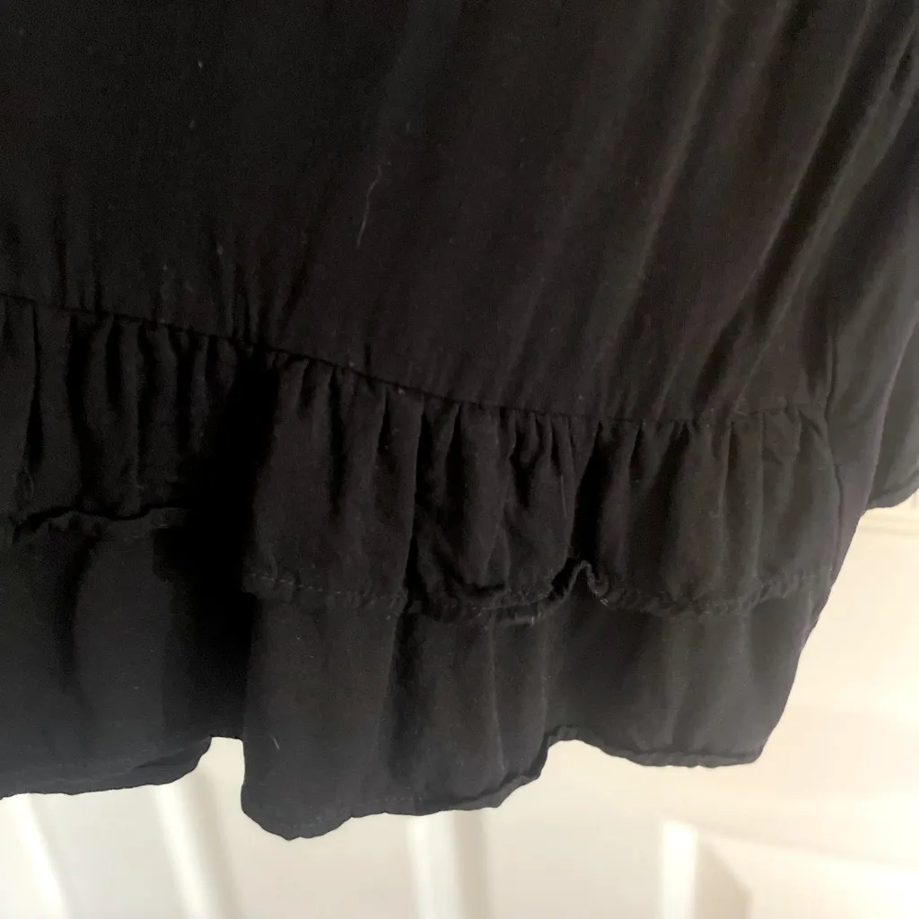 Bloomchic Black‎ Top With Ruffled Bottom Black Size 14 - Image 3