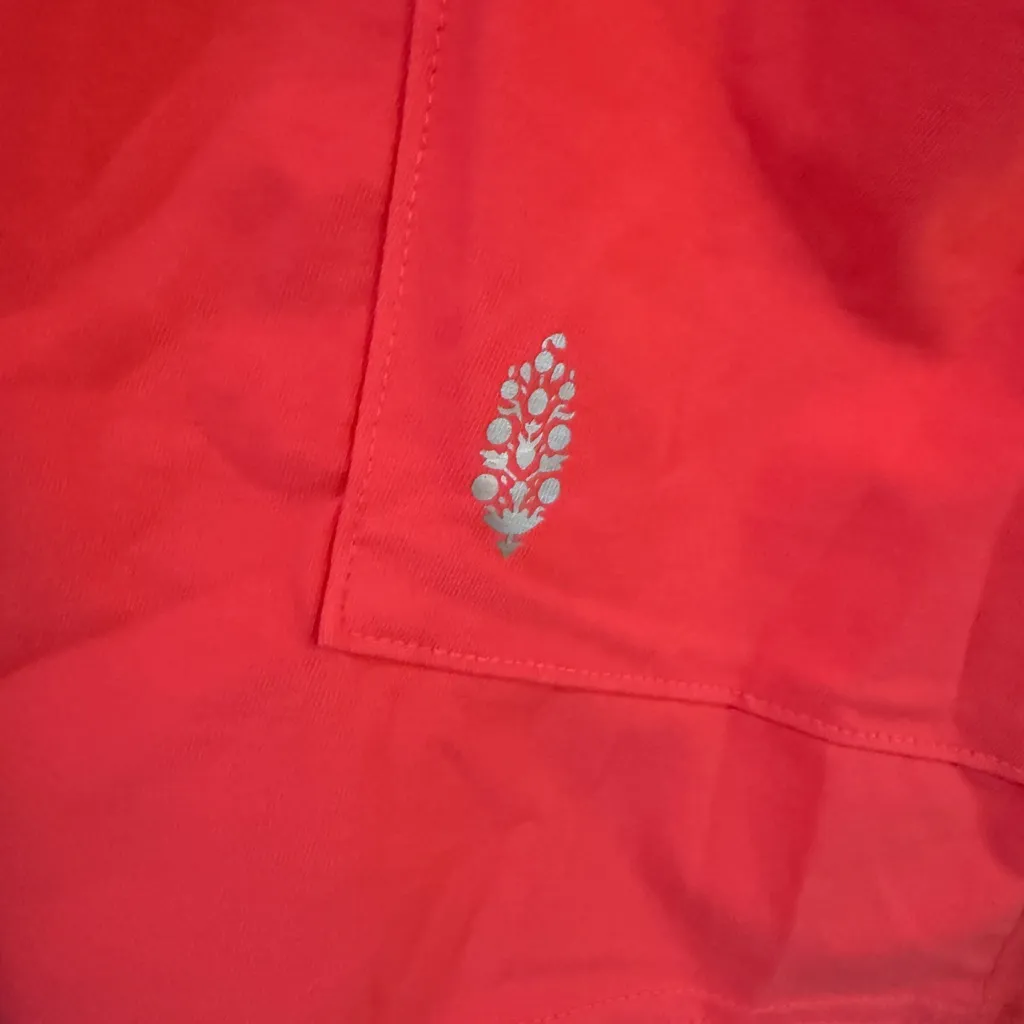 Free People FP Movement Hot Shot Tee Romper Electric Sunset Neon Pink XS NWT - Image 3