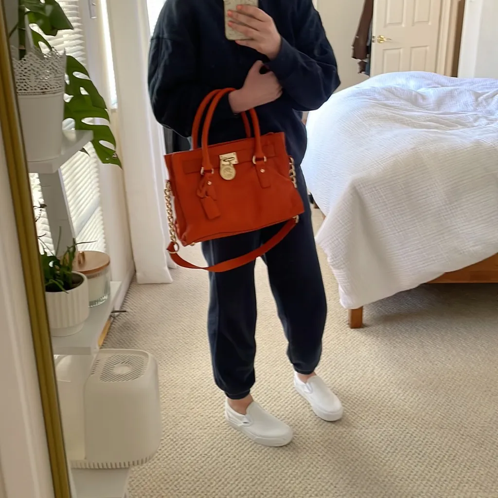 Michael Kors Hamilton Leather Satchel - Image 9