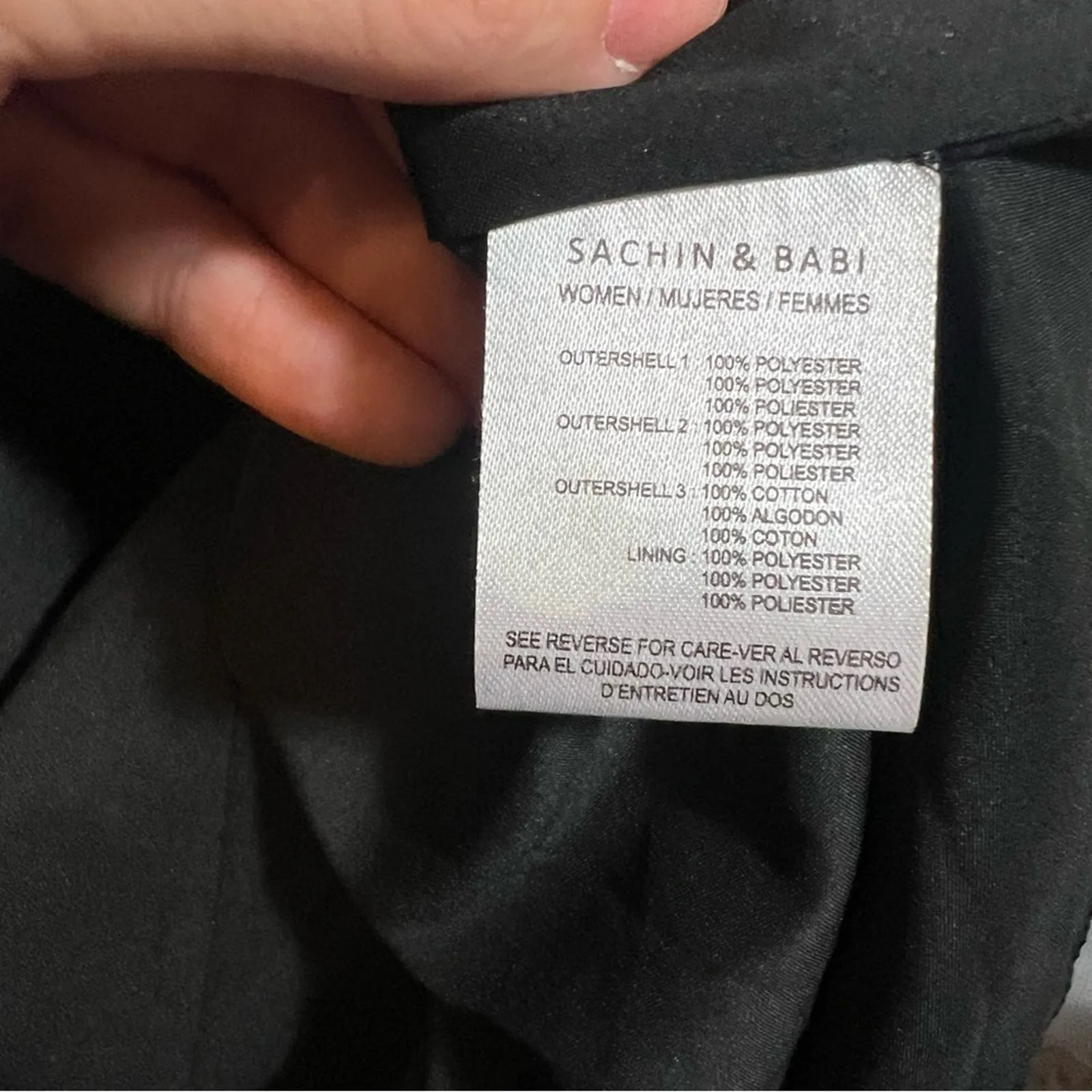 Sachin & Babi noir floral sequin eyelet strapless dress Sz 6 - Image 7