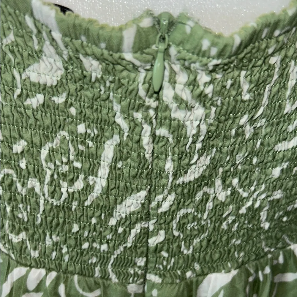 Green Spaghetti Strap Maxi Sundress for Wedding Guest - Image 10