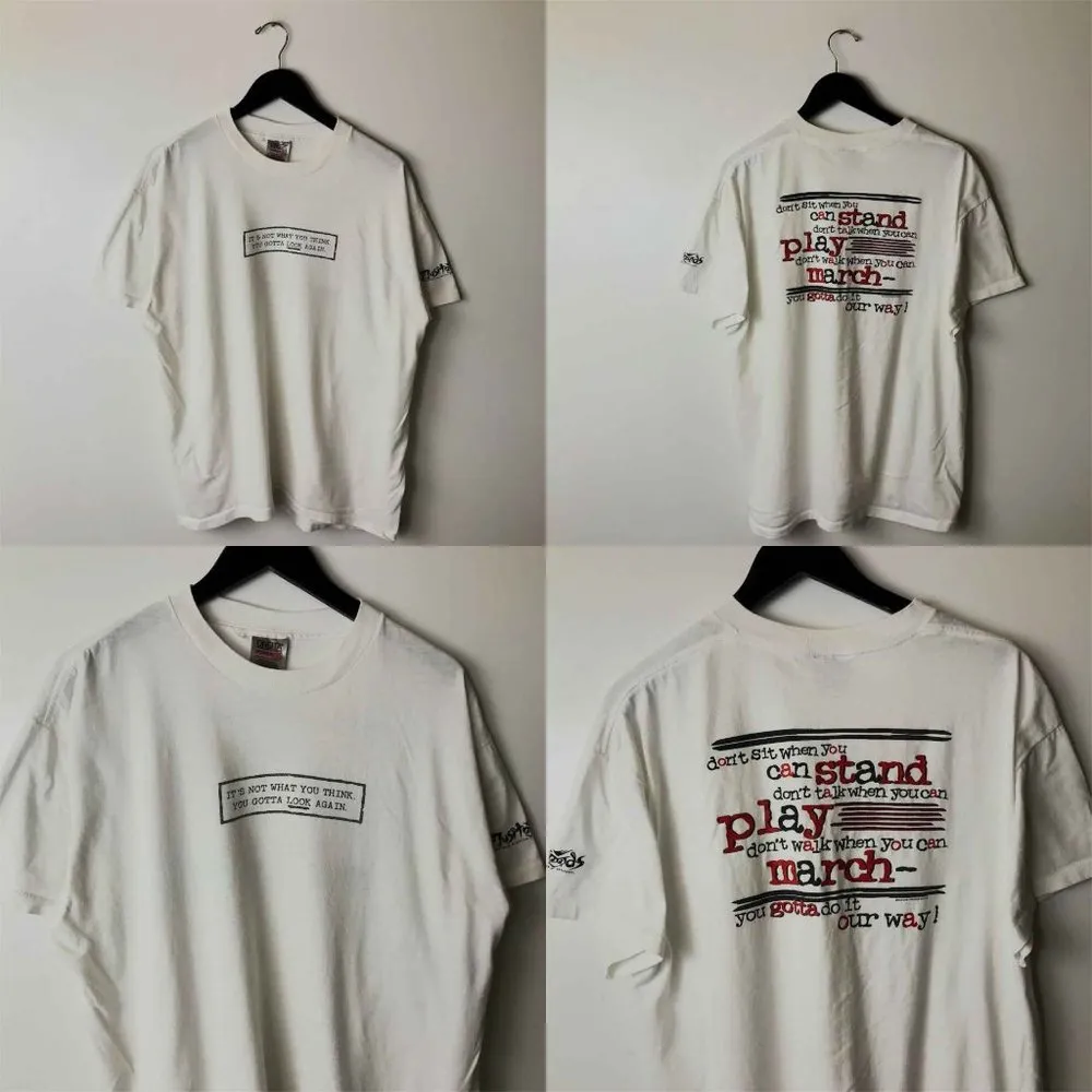 Musitools It's Not What You Think T Shirt Vintage 90s Single Stitch White Large - Image 15