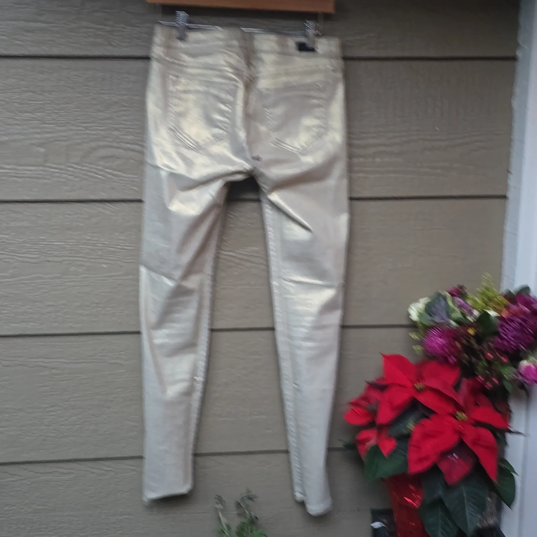 Bleulab Detour legging jegging coated denim gray gold 27 reversible - Image 15