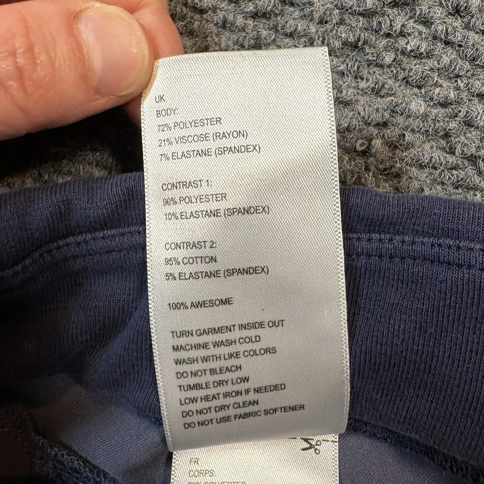 FIGS Pants Scrub Joggers L Lilac Pocket Ribbed Ankle Cuff Healthcare Work - Image 9