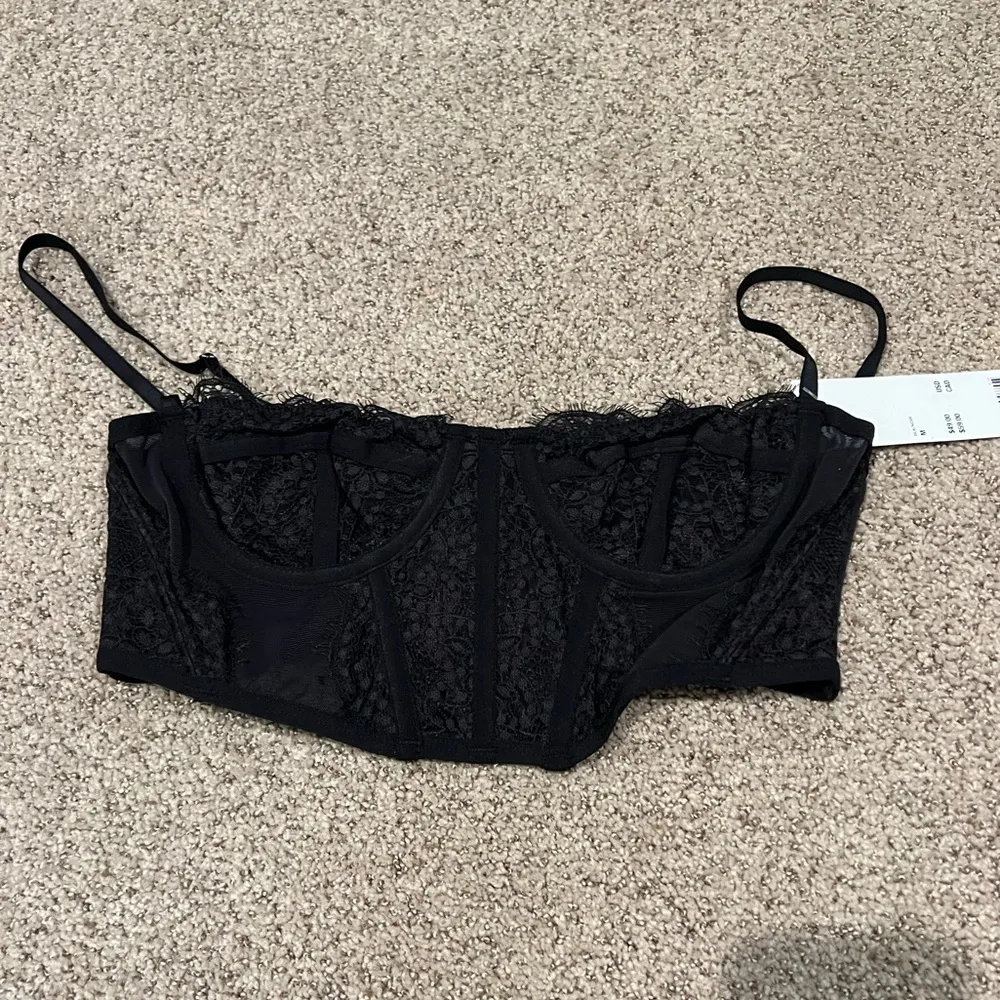 DONATE SALE NWT Out From Under Modern Love Ribcage Corset NWT Size M - Black - Image 2